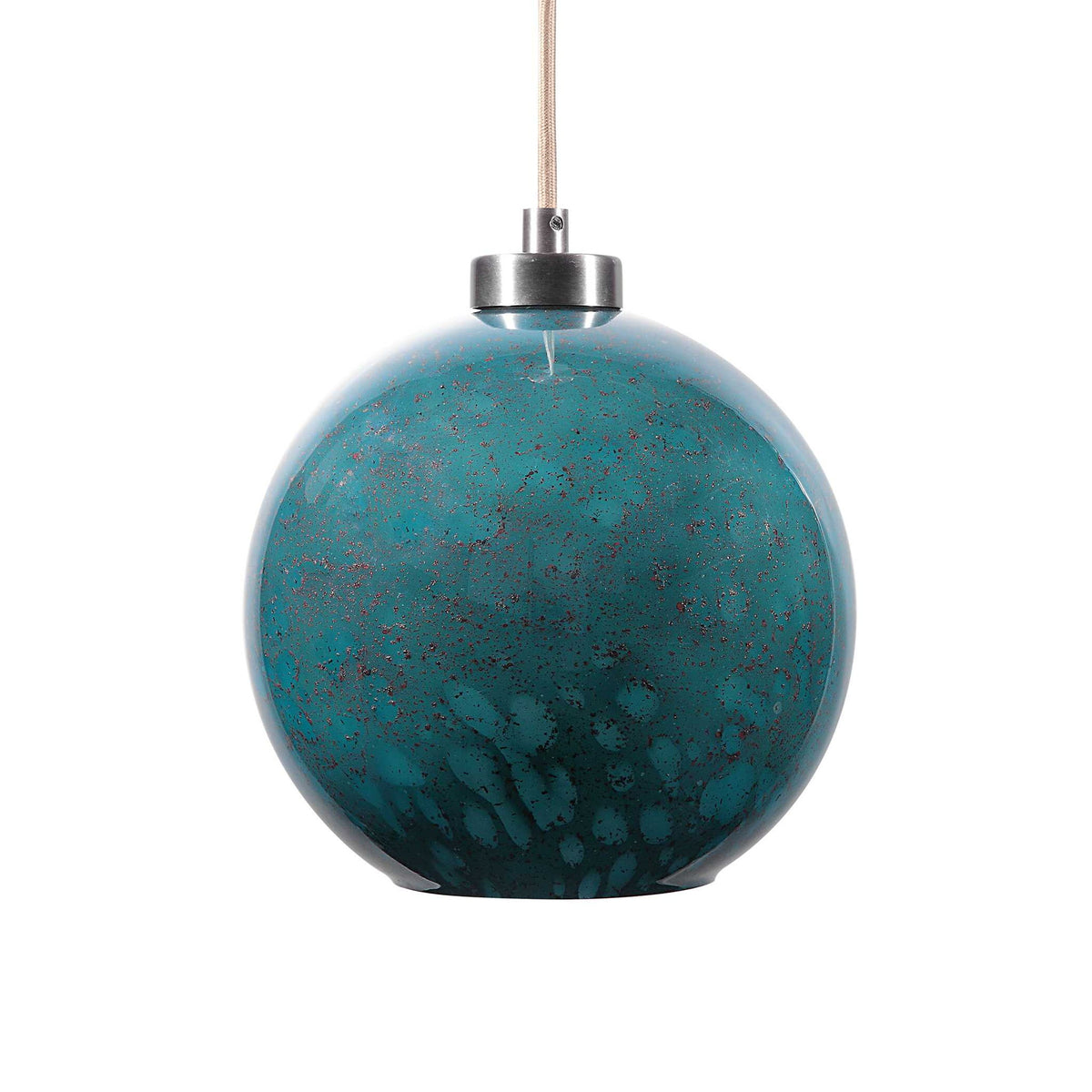 Blue Gemblue 1-light mini pendant light by Uttermost, featuring a sleek modern design with a glass shade.