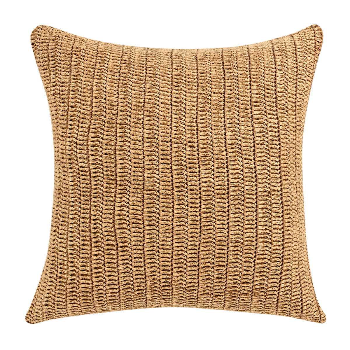 Villa Macie SLD accent pillow in honey with a soft, solid-color design