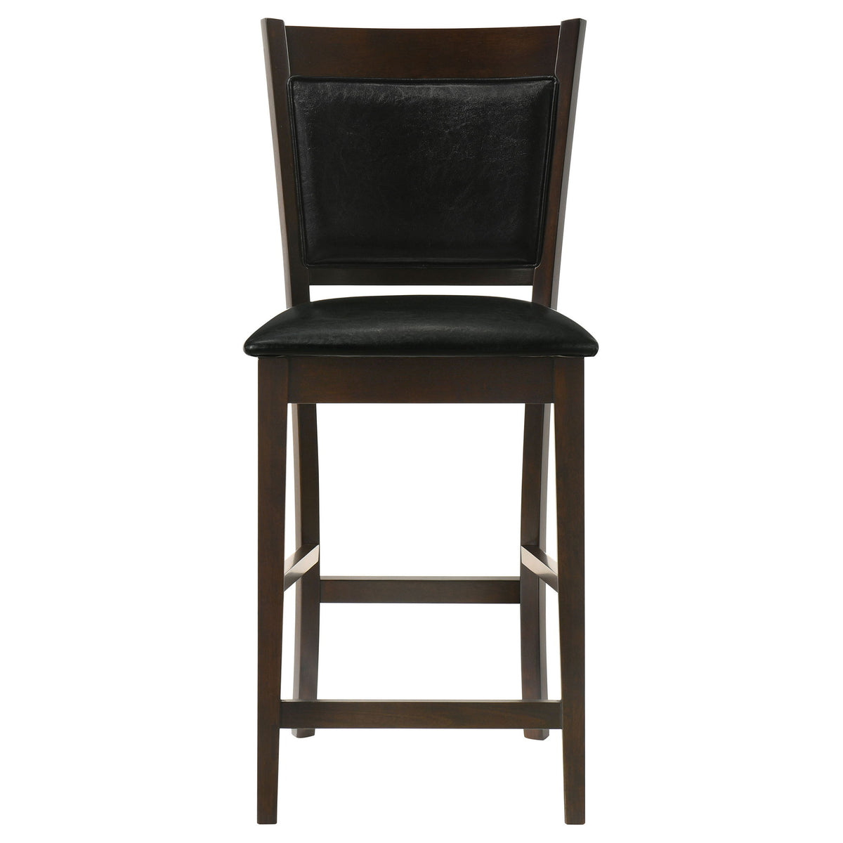 Upholstered Counter Height Stools (Set of 2) - Black / Espresso