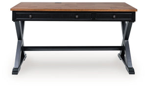 Wildenauer - Home Office Desk - Brown / Black - R&R Furniture Gallery (Fountain Valley, CA)