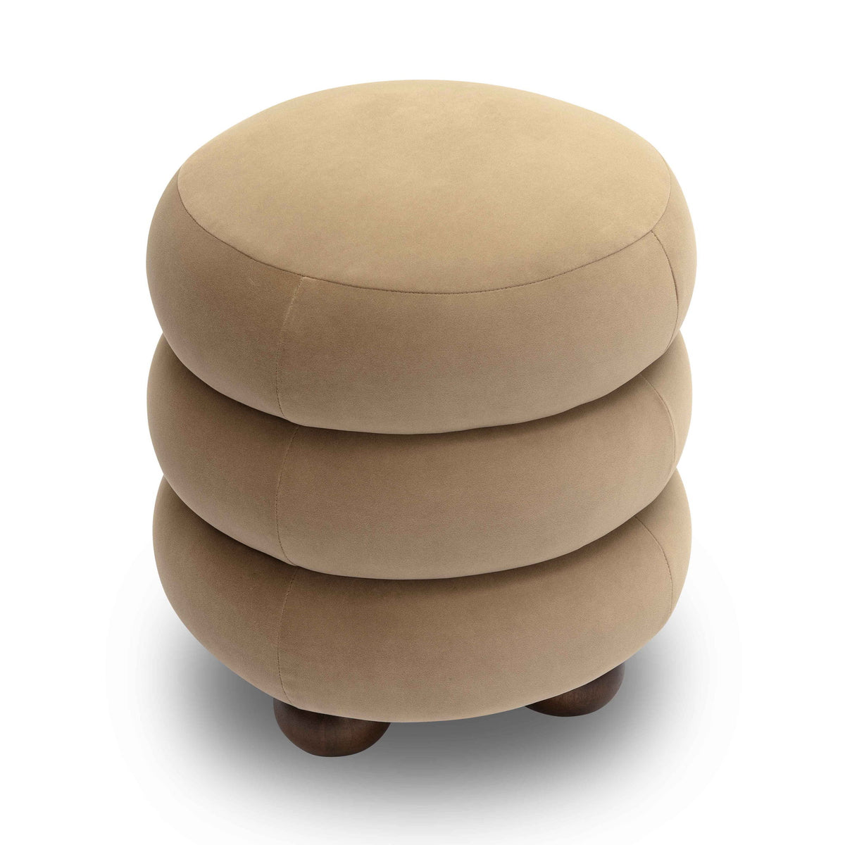 Stefanie - Velvet Ottoman - R&R Furniture Gallery (Fountain Valley, CA)