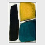 Mineral - 48" x 72" Painting Art by Buddy Whitlock - Blue / Yellow