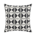 Nubia - 22" x 22" Pillow - Black / White