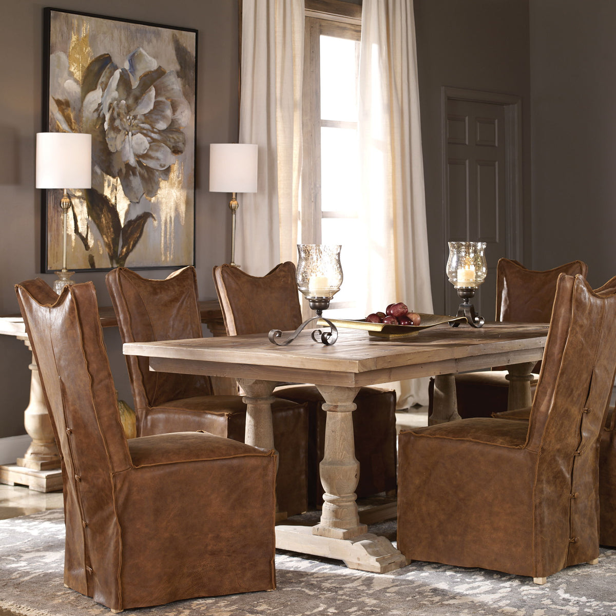 Stratford - Salvaged Wood Dining Table - Light Brown