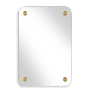 Hamrick - Frameless Mirror - Brass / Gold