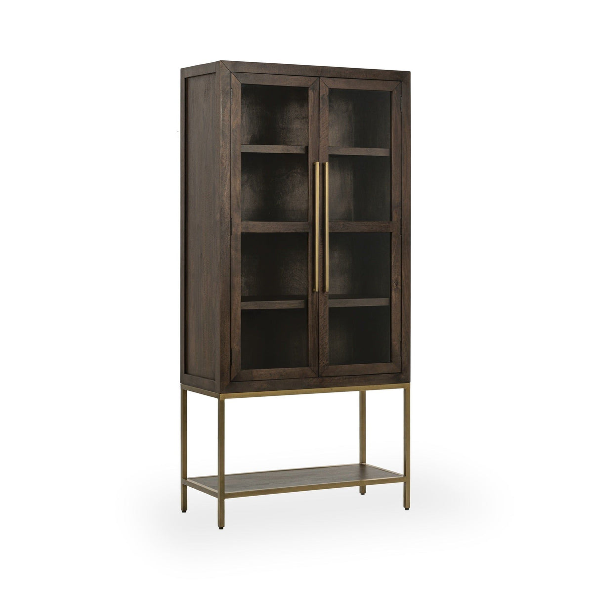 Freemont - Solid Wood Tall Cabinet - Kona Brown - R&R Furniture Gallery (Fountain Valley, CA)