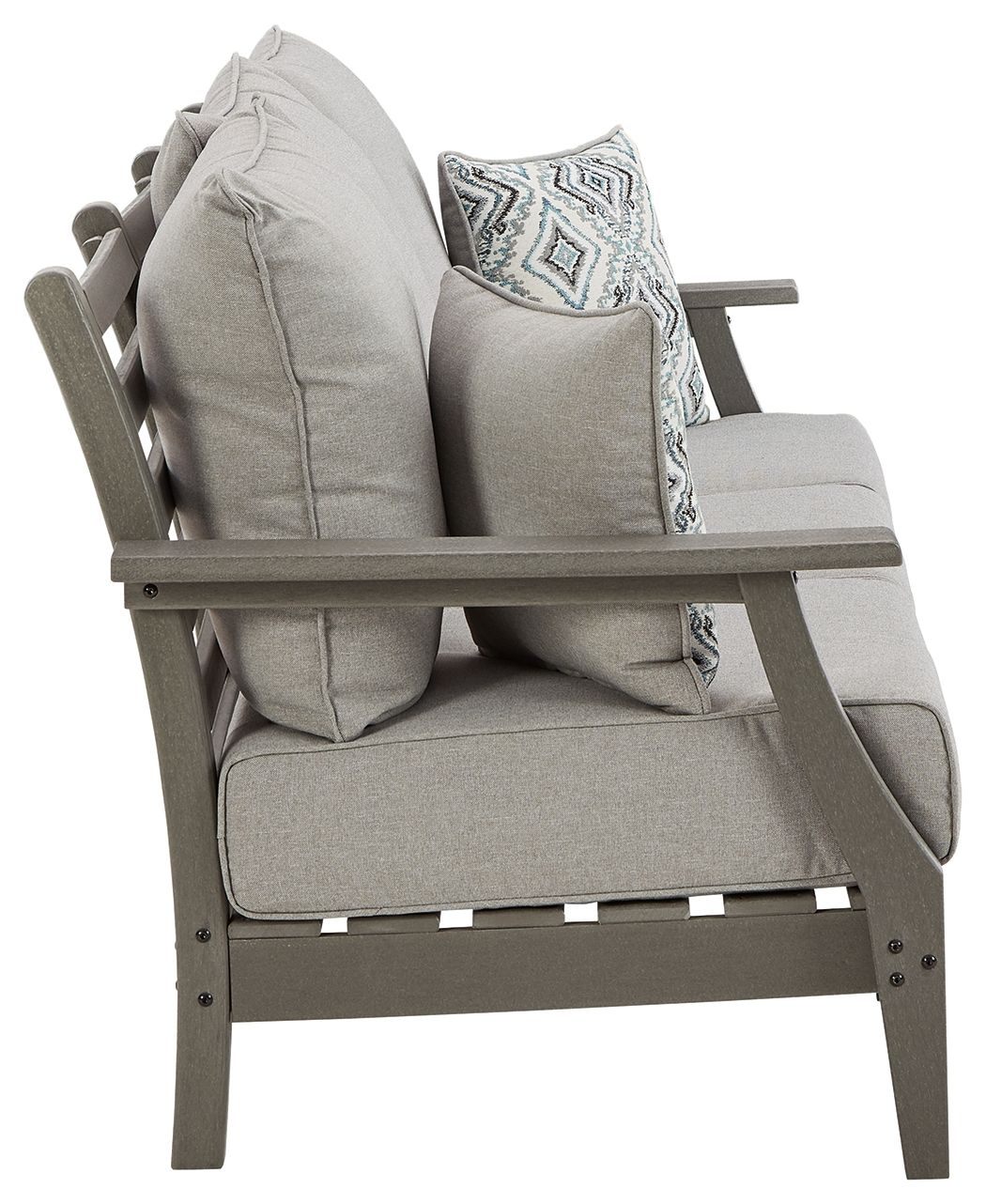 Visola - Sofa with Cushion - Gray - R&R Furniture Gallery (Fountain Valley, CA)