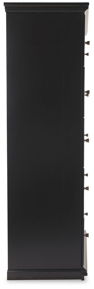 Maribel - Five Drawer Chest - Black - R&R Furniture Gallery (Fountain Valley, CA)