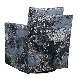 Tisdell - Patterned Swivel/Glider - Blue