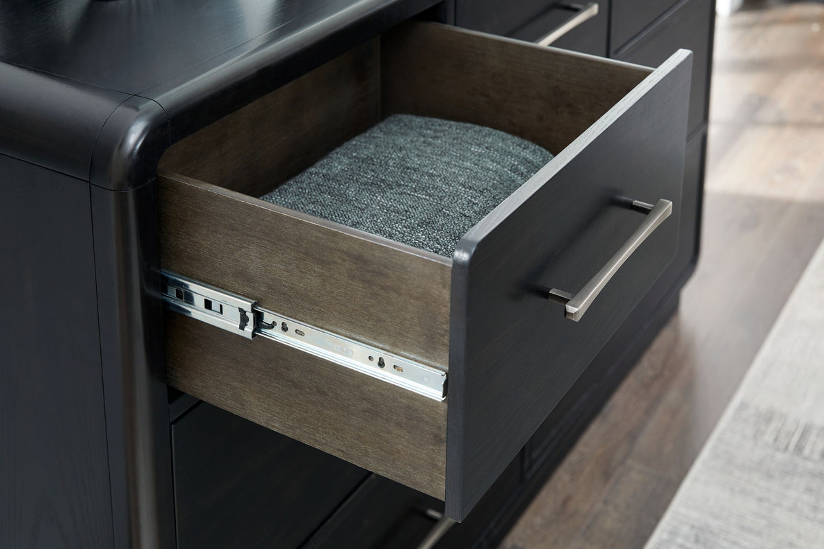 Rowanbeck - Dresser - Black - R&R Furniture Gallery (Fountain Valley, CA)