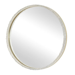 Break The Ice - Round Mirror - Gold