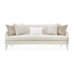 La Marisia - Chenille Sofa - Tranquil / Creamy Pearl - R&R Furniture Gallery (Fountain Valley, CA)