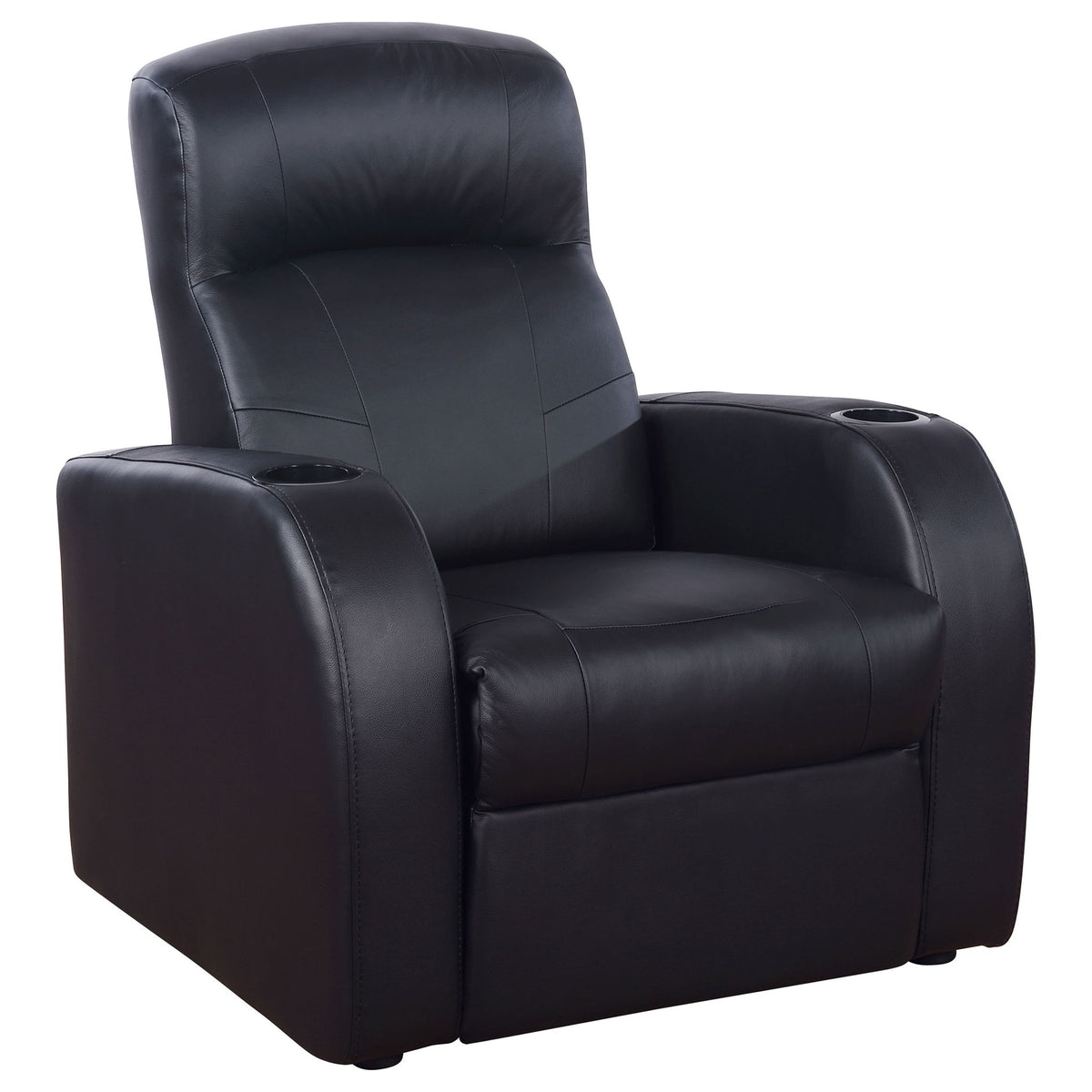 Greenfield - 3 Seater Home Theater With Storage - Black