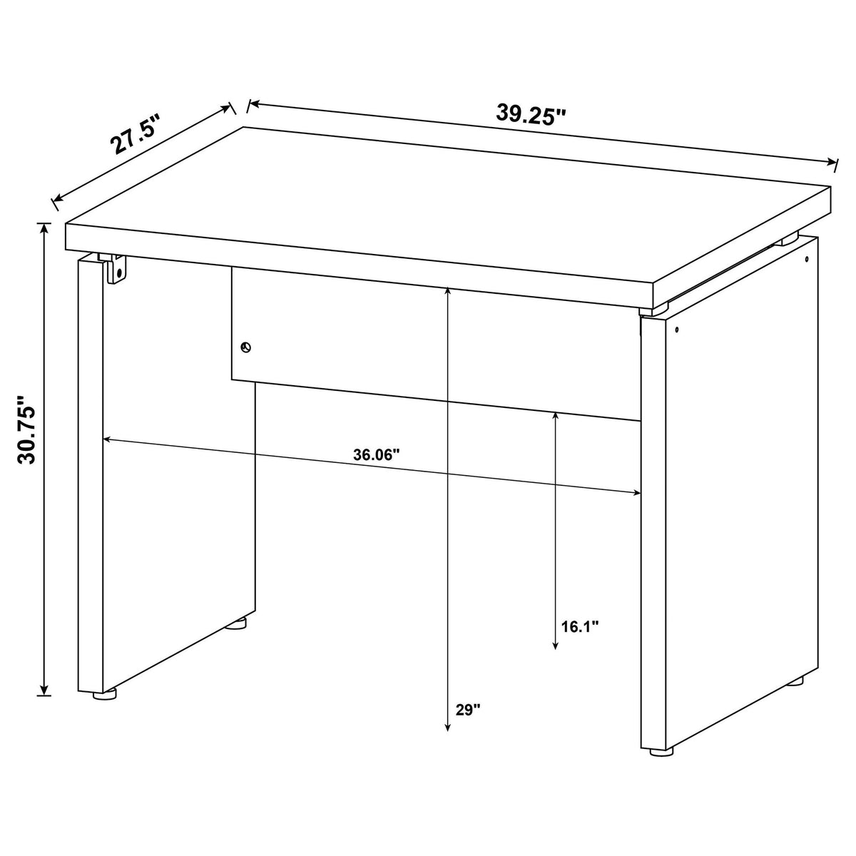 Ulloa - L Shape Desk With Mobile File Cabinet - Cappuccino
