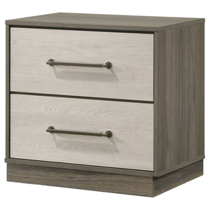 Edmondson - 2 Drawer Nightstand - Gray