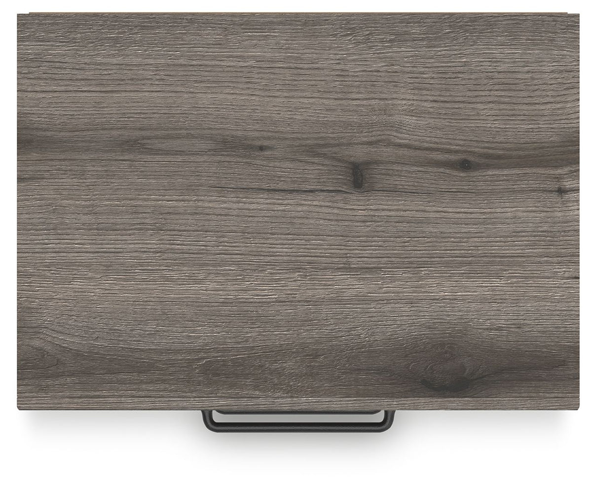 Graystorm - Two Drawer Night Stand - Brown Gray - R&R Furniture Gallery (Fountain Valley, CA)