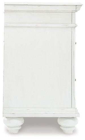 Kanwyn - Three Drawer Night Stand - Whitewash - R&R Furniture Gallery (Fountain Valley, CA)