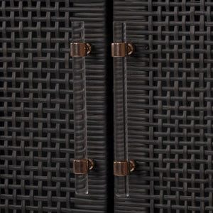 Amara - Woven Rattan Cabinet - R&R Furniture Gallery (Fountain Valley, CA)