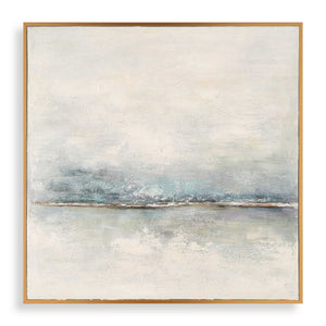 Foggy Morning - Abstract Art - Light Brown