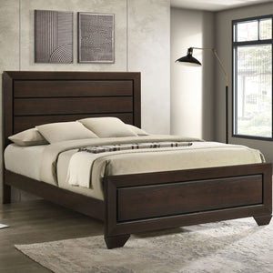 Harrison - Queen Panel Bed - Dark Brown