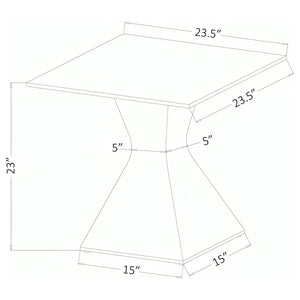 Exeter - Table With Glass Top