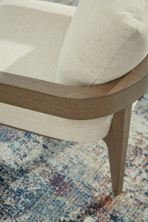 Serene Bay - Arm Chair With Cushion (Set of 2) - Dark Brown / White - R&R Furniture Gallery (Fountain Valley, CA)