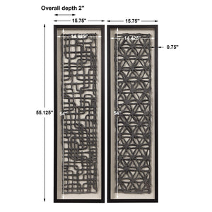 Caroni - Shadow Boxes (Set of 2) - Black / Brown