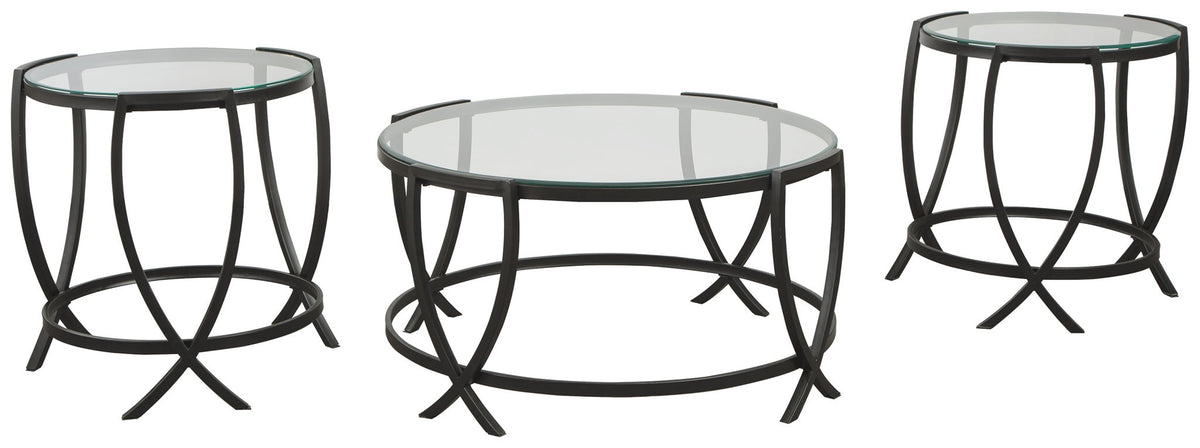 Tarrin - Occasional Table Set (Set of 3) - Black - R&R Furniture Gallery (Fountain Valley, CA)