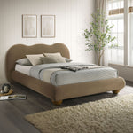 Finamore - Queen Bed, Brown Velvet