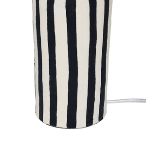Maiori - Striped Papier Mache Table Lamp - R&R Furniture Gallery (Fountain Valley, CA)