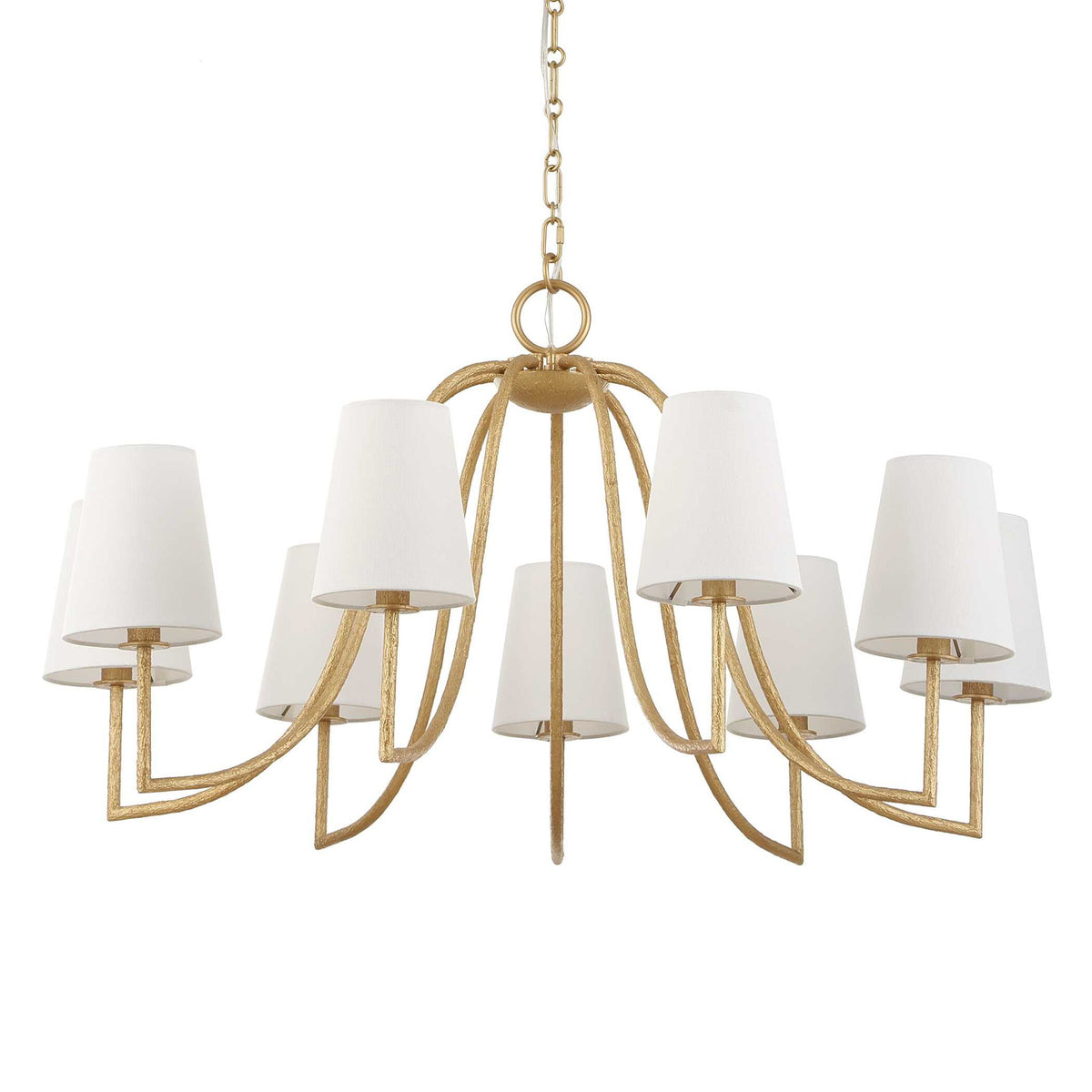 Seville - 9 Light Chandelier - Gold
