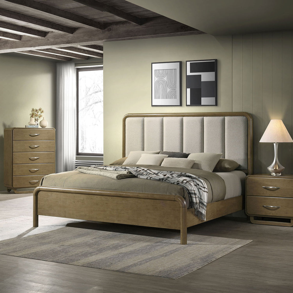 Tully - 2 Drawer Nightstand - Nutmeg Brown