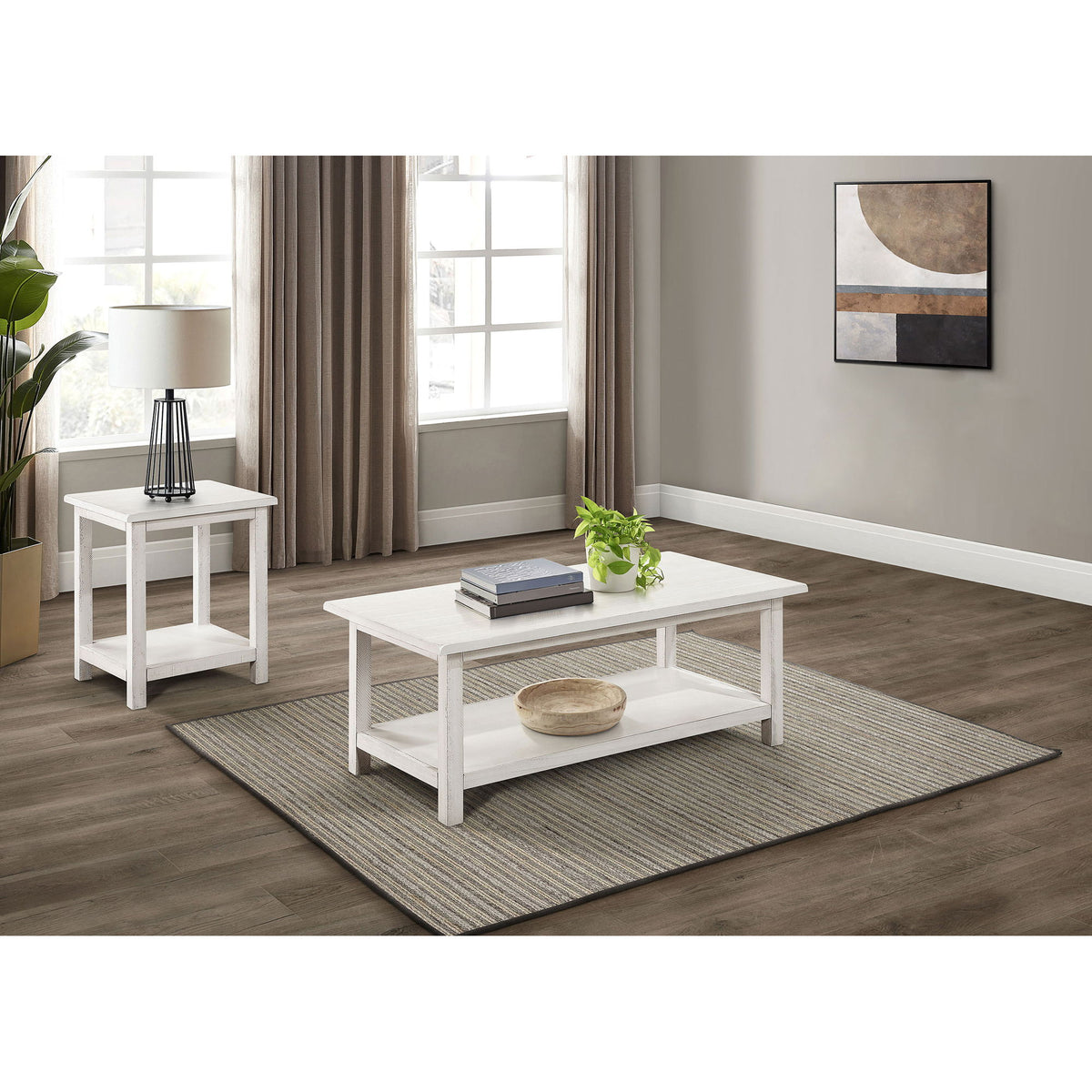 Castleton - Coffee And End Table Set With Storage