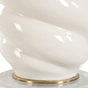 Anneli - Swirl Table Lamp - White