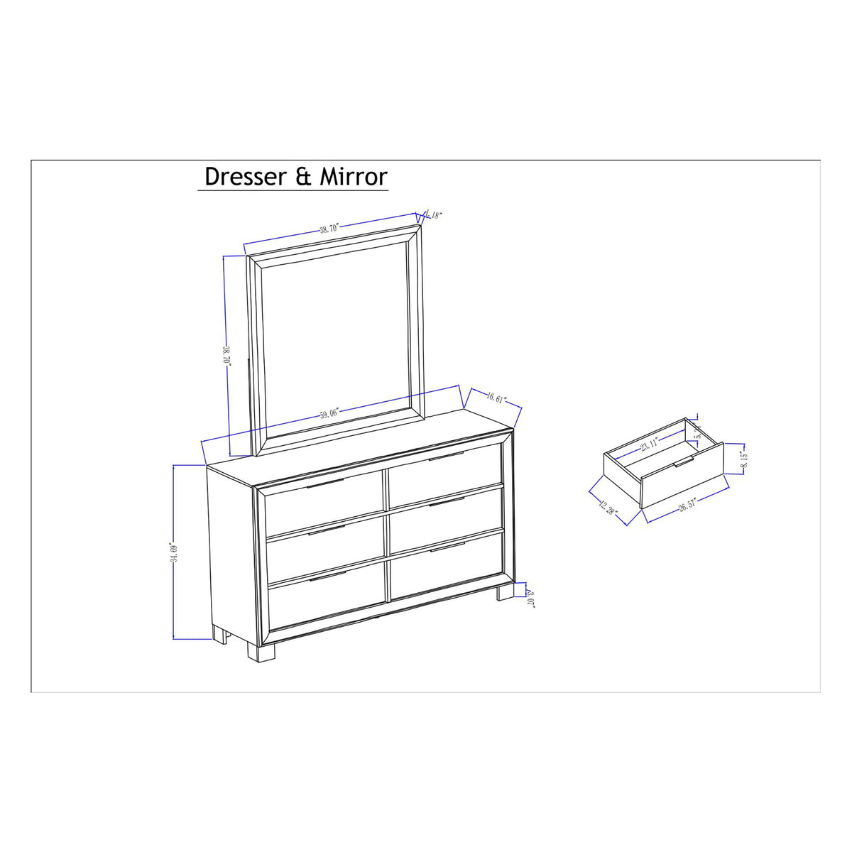 Callisie - Dresser With Spacious Drawers - Brown