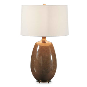 Vinson - Glossy Table Lamp - Brown