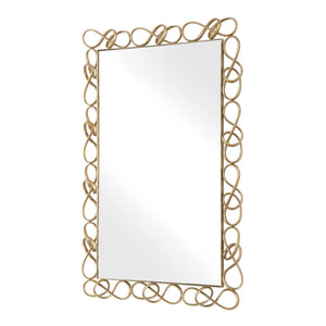 Twist It - Mirror - Antique Brass