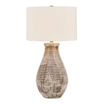 Dorothea - Textured Table Lamp - Brown / Gray