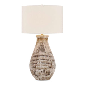 Dorothea - Textured Table Lamp - Brown / Gray