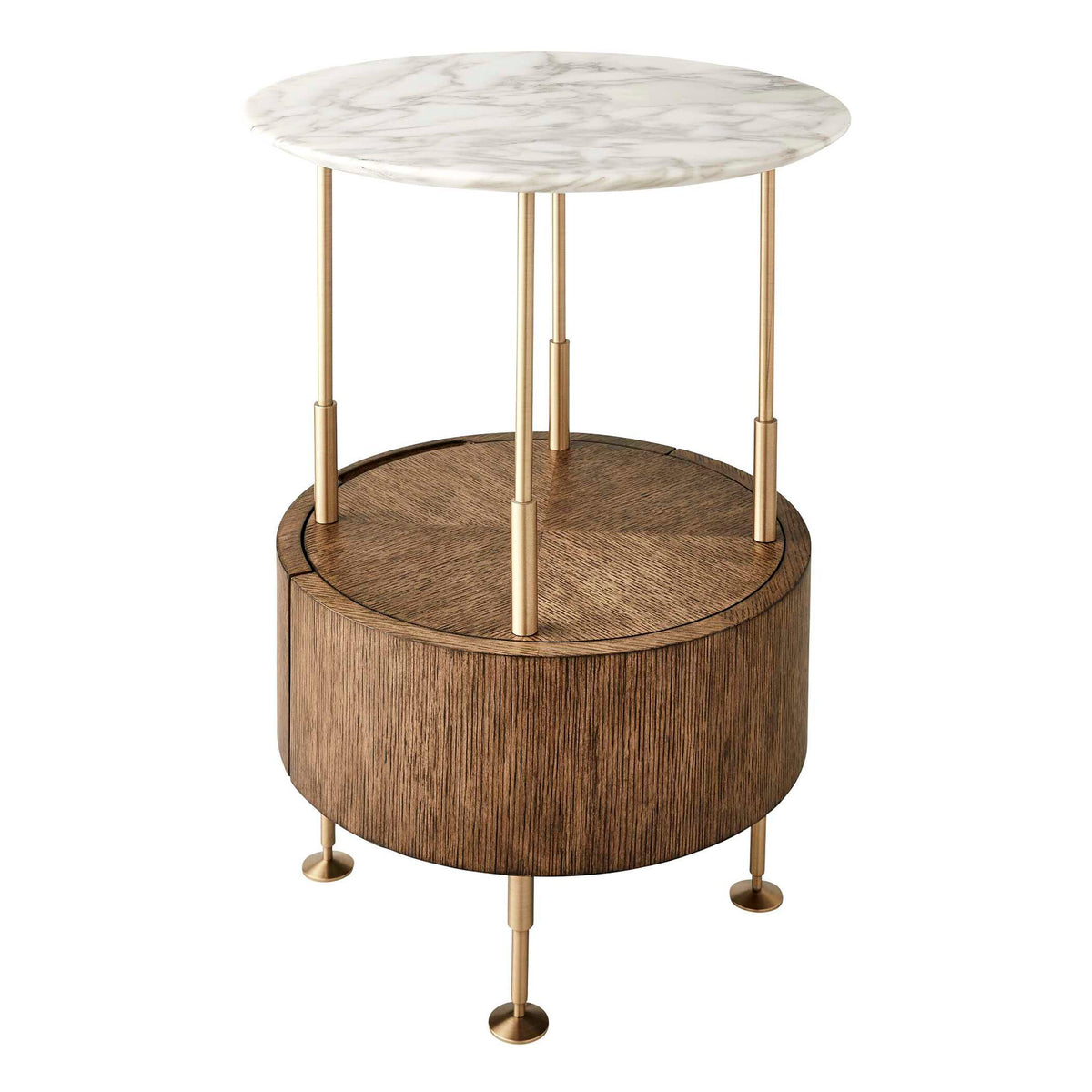 By Your Side - Table - Brass / Woodtone / White