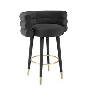 Betty - Velvet Barstool - R&R Furniture Gallery (Fountain Valley, CA)