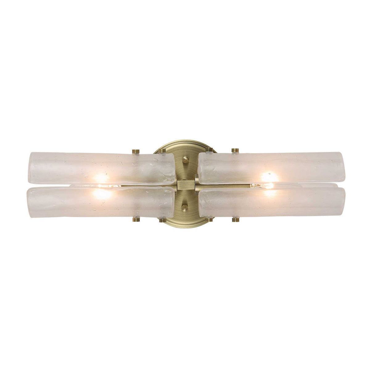 Mistie - 2 Light Glass Sconce - Bronze