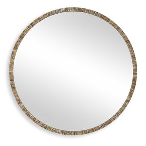 Odeon - Shell Inlay Round Mirror - Bronze