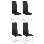 Montclair Upholstered Dining Side Chair Black (Set of 4)