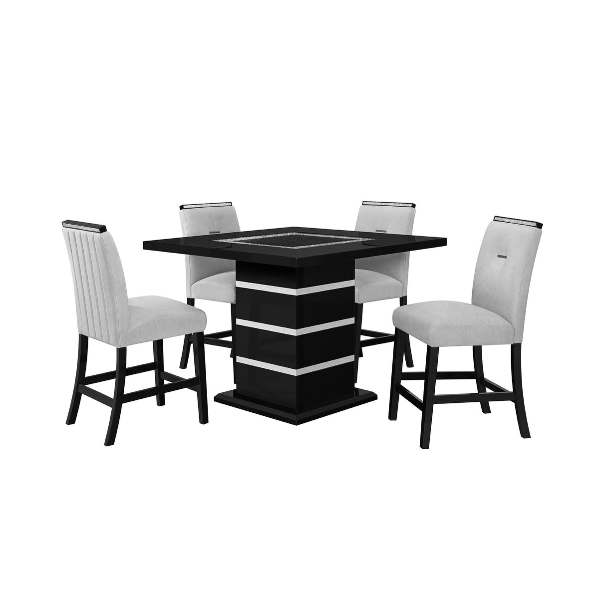 Ariya - Bar Stools (Set of 2) - Black / Gray