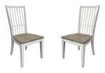 Americana Modern Dining - Spindle Back Dining Chair (Set of 2) - Cotton White - R&R Furniture Gallery (Fountain Valley, CA)