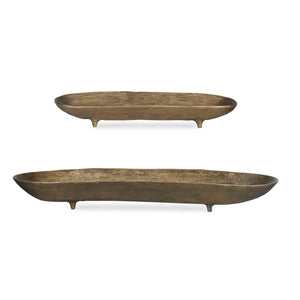 Stratum - Oval Bowls (Set of 2) - Brass