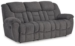 Foreside - Reclining Sofa - Charcoal - R&R Furniture Gallery (Fountain Valley, CA)
