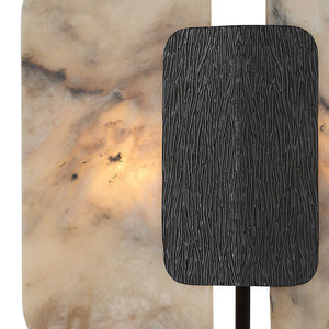 Open Book - Sconce - Dark Bronze / Beige