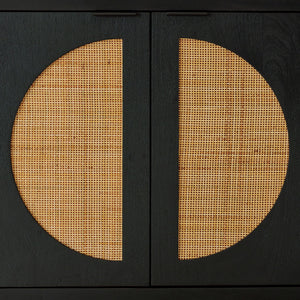 Cliffiings - Accent Cabinet - Black / Natural - R&R Furniture Gallery (Fountain Valley, CA)